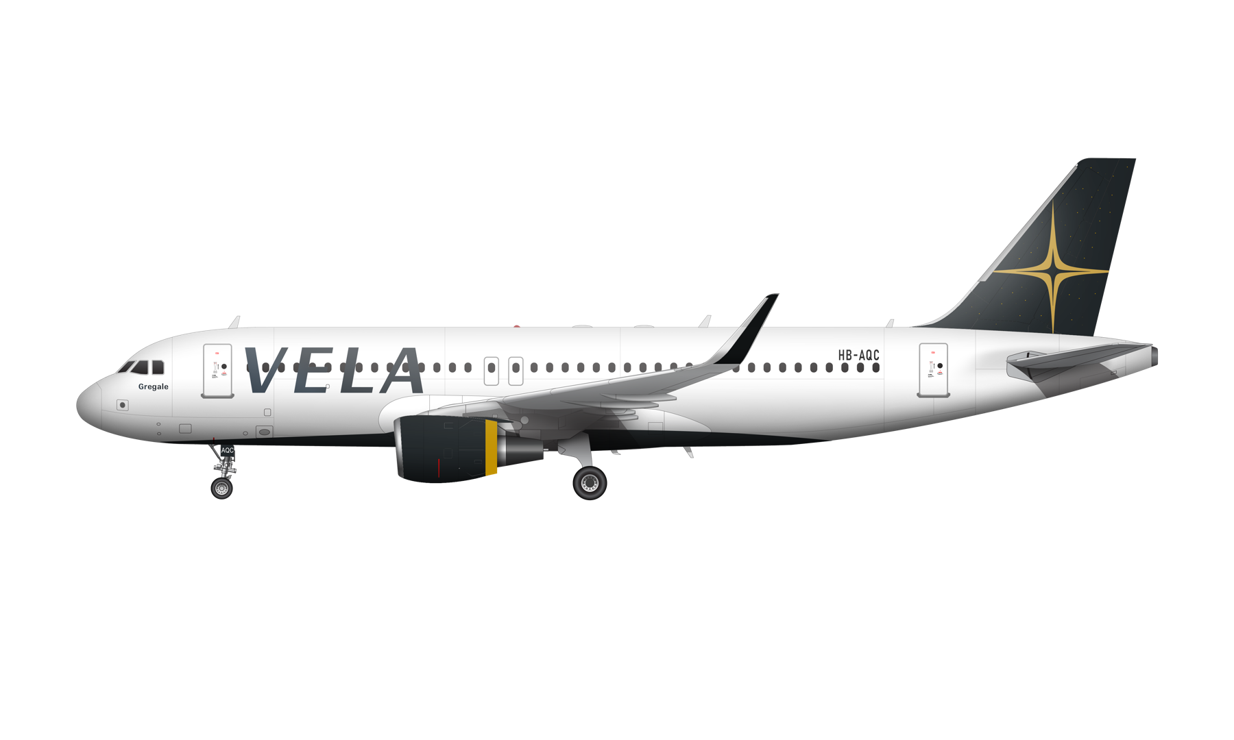 VELA A320-216 HB-AQC “Gregale”